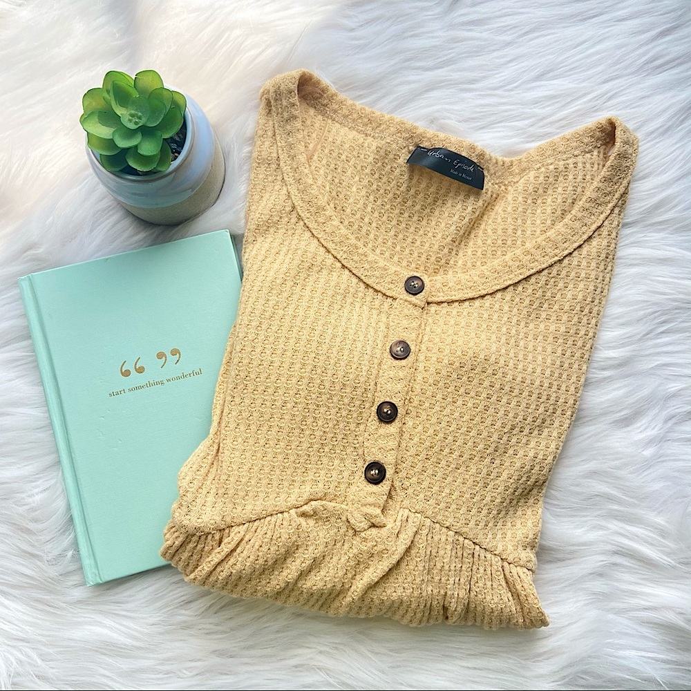 Urban Episode thermal peplum top